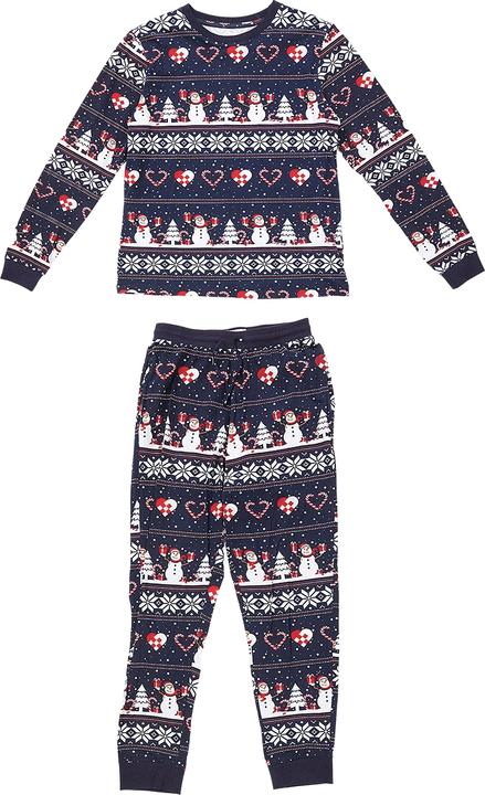 Christmas Sweats Navy Christmas Heart Kids Pyjamas