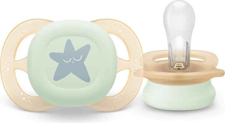 Actual product image Philips Avent Pacifier SCF075/17 ultra start Nighttime (2x, 0 - 6 Months)