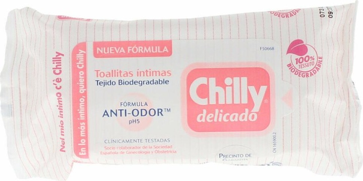 Actual product image Chilly’s DELICADO toallitas íntimas 12 uds (12 Piece)
