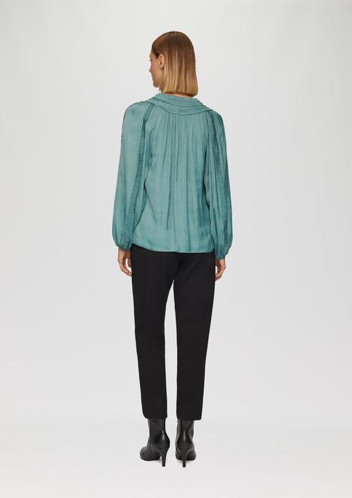 Produktbild s.Oliver Bluse Tunika-Bluse mit Rüschen-Details (46)