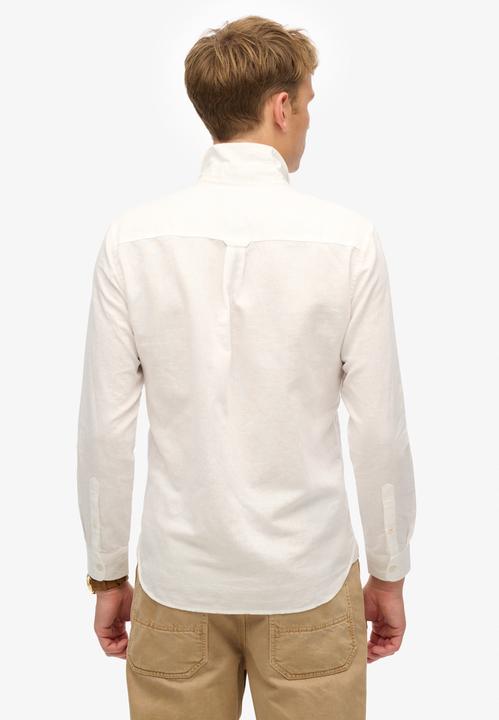 Immagine prodotto Superdry Baumwoll-Leinenhemd mit langen Ärmeln (L)