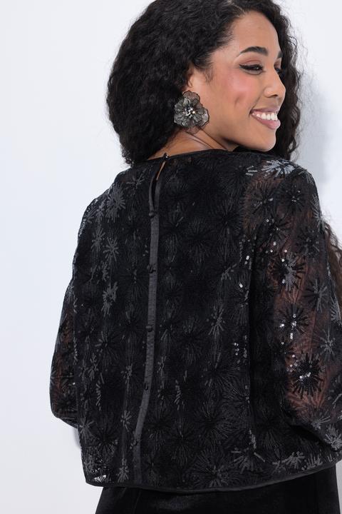 Actual product image Ulla Popken Sequined Velvet Two Piece Set (60)