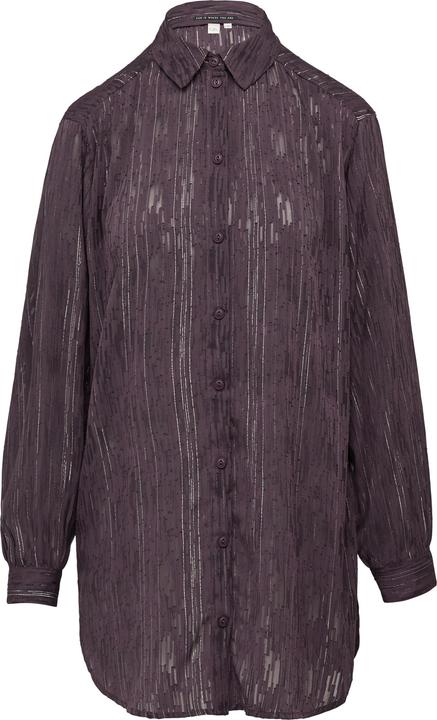 Produktbild s.Oliver Bluse Leicht transparente Longbluse mit Glanzeffekten (36)