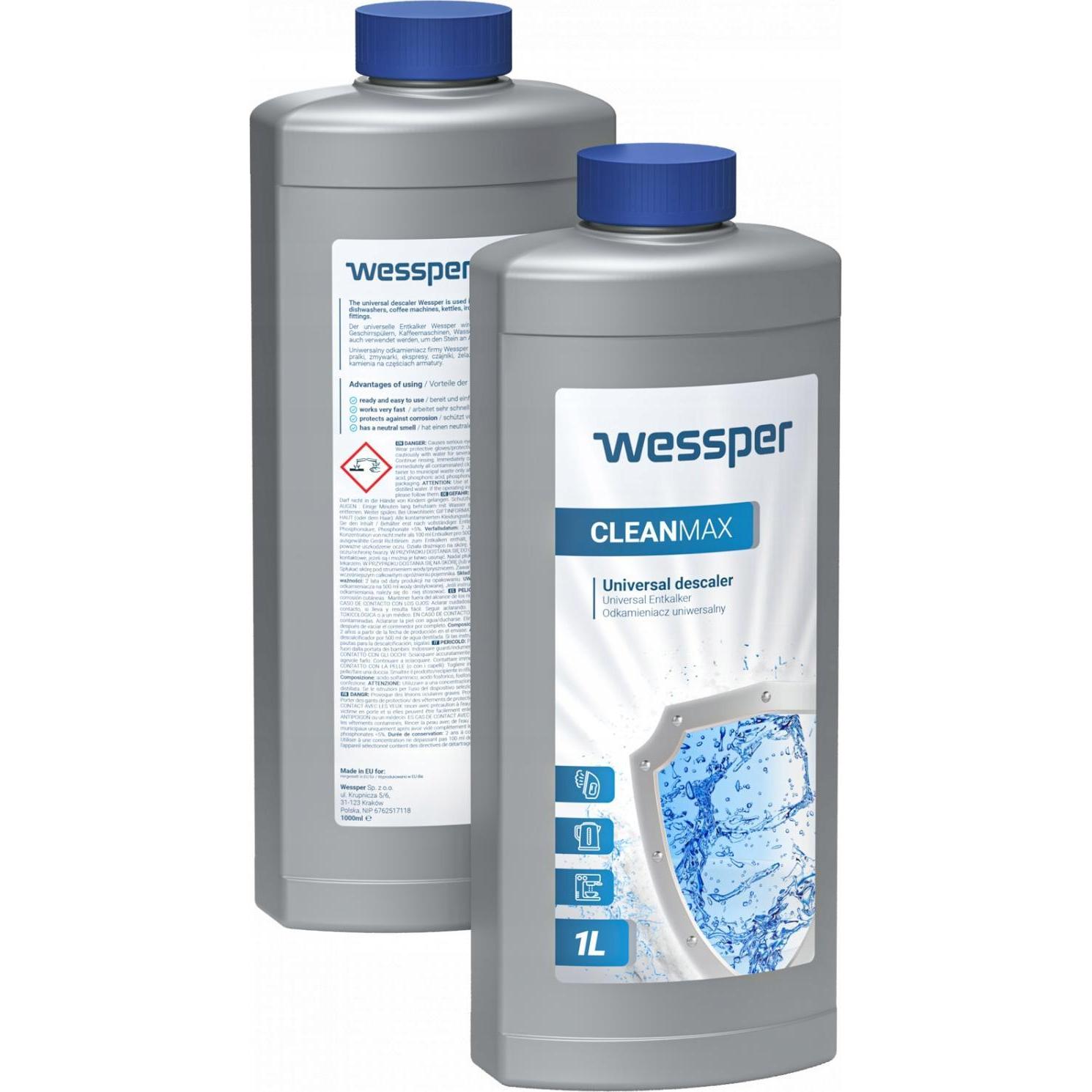 Wessper Odkamieniacz uniwersalny CleanMax 1L (WES087), Pattumiera