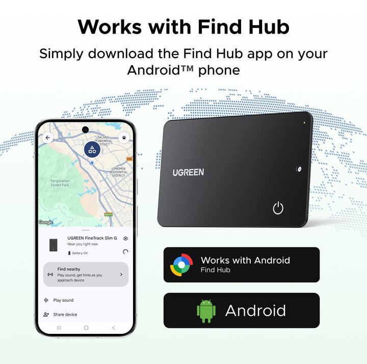 Produktbild Ugreen Fine Track Slim Card (Android)