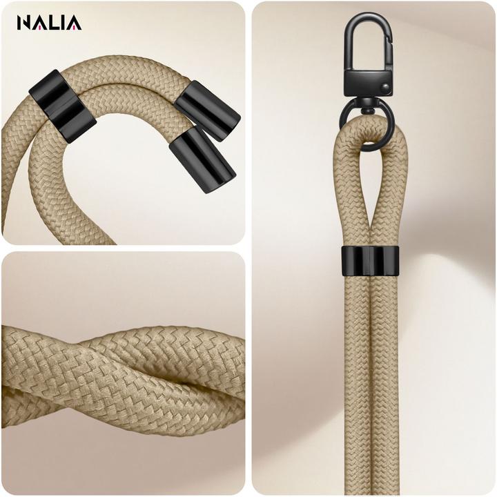Image du produit Nalia HoldMe Lanyard Handykette - Universal Trageband für Smartphones - Verstellbar, Soft & Elastisch