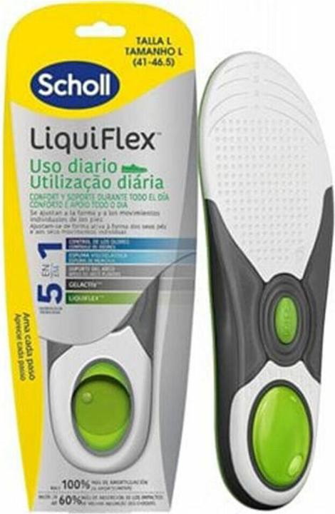 Scholl LiquiFlex Daily Support Einlegesohlen Herrenschuhe Grösse 7-11.5 Memory Foam Arch Support