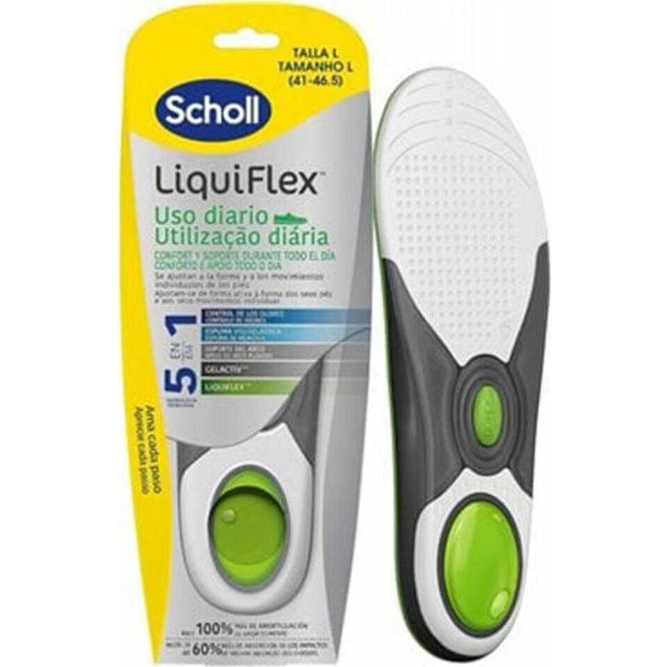Scholl LiquiFlex Daily Support Einlegesohlen Herrenschuhe Grösse 7-11.5 Memory Foam Arch Support (534160)