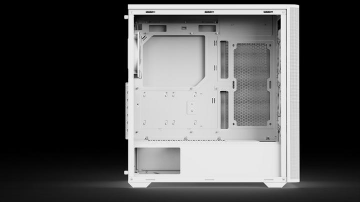 Image du produit AeroCool D501A-G-WT-v2 (blanc/bois) (ATX)