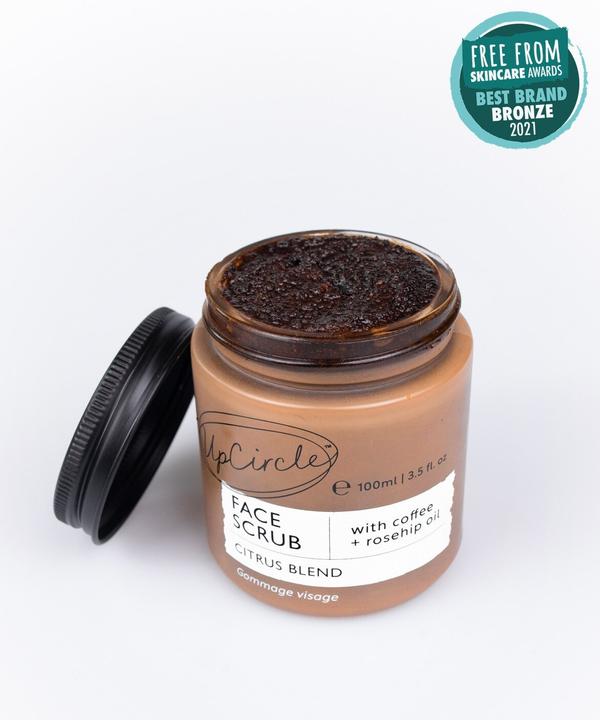 Produktbild UpCircle Peeling for normal and dry skin Coffee Face Scrub Citrusend 100 ml (Peeling, 100 ml)