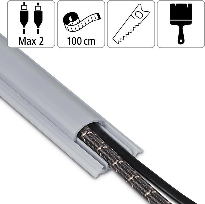 Actual product image Hama PVC cable duct (Duct, 100 cm)