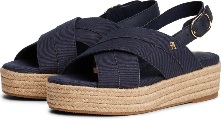 Actual product image Tommy Hilfiger Denim Platform Wedge Espadrilles (39)