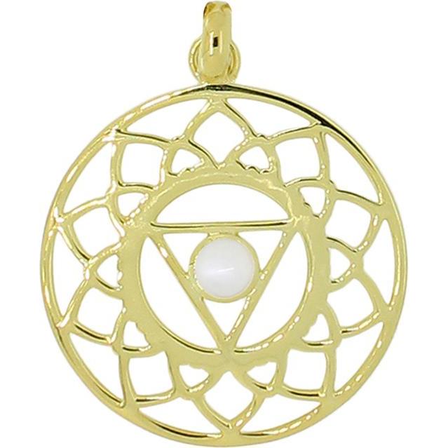 Viva Diva, Kettenanhänger, Anhänger Hals-Chakra vergoldet, (925 Sterling Silber)