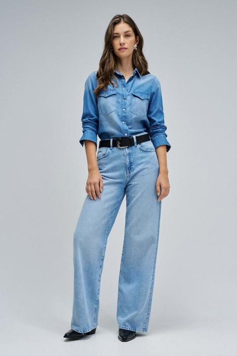 Actual product image Salsa Jeans Jeanshemd Denim Shirt W/ Front Pockets (XS)