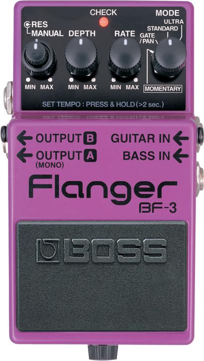 Actual product image BOSS (Electronics) BF-3 effects pedal Expression pedal Black, Purple (Guitar, Bass, Keyboard)