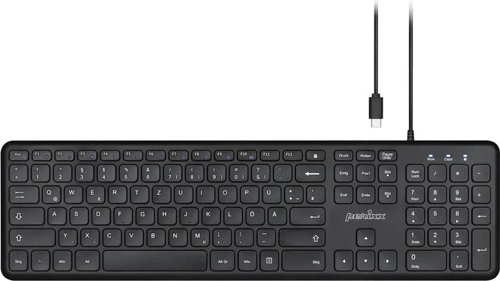 Actual product image Perixx PERIBOARD-210 C, DE, wired, quiet keys, black (DE, Cable)