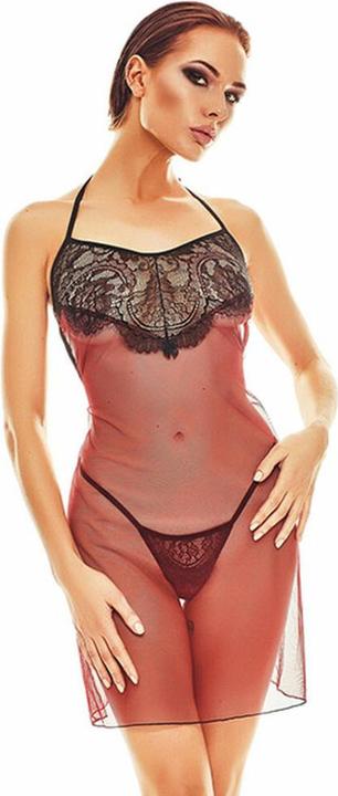 Produktbild Anais Robe lingerie rouge et noire Fantasme - - L/XL - Rouge (L)