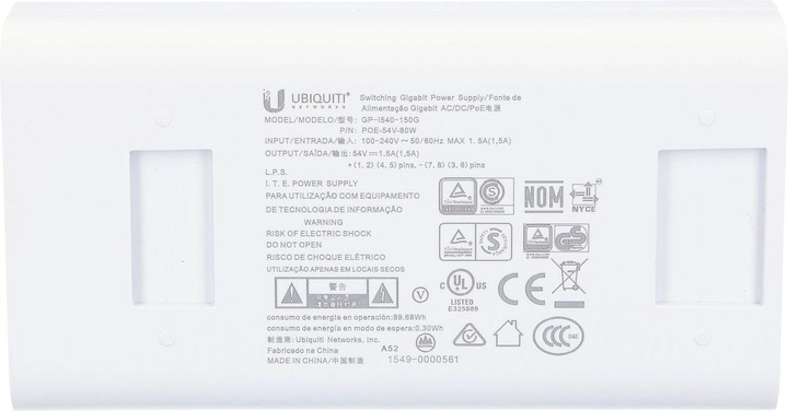 Produktbild Ubiquiti Networks POE-54-80W (802.3af (PoE), 80 W)
