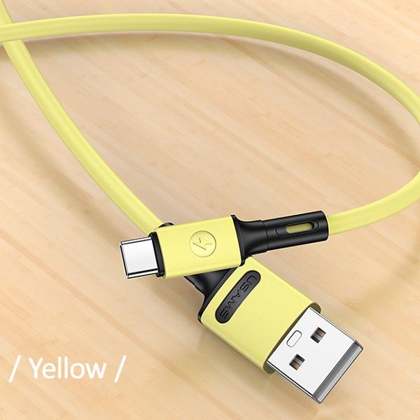 Image du produit Usams Câble U52 USB-C 2A Fast Charge 1m żółty/yellow SJ436USB03 (US-SJ436) (1 m)