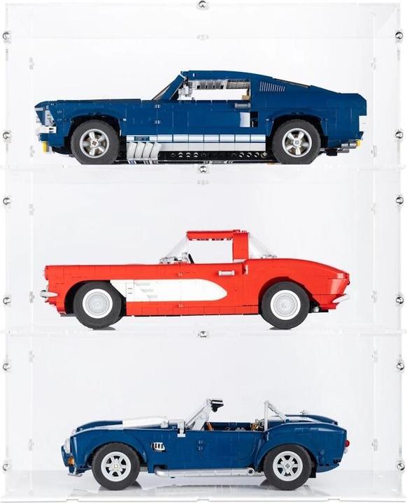 Actual product image iDisplayit Acrylic display for LEGO® 10357 Shelby Corba 427 S/CX(With clear base, stackable)