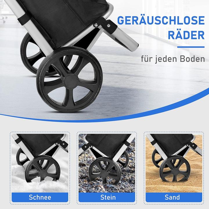Produktbild Ribelli Einkaufstrolley bis 45Kg, Schwarz