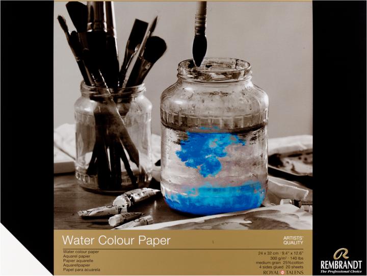 Actual product image Rembrandt Watercolour paper 24 x 32 cm (24 x 32 cm, Plain)