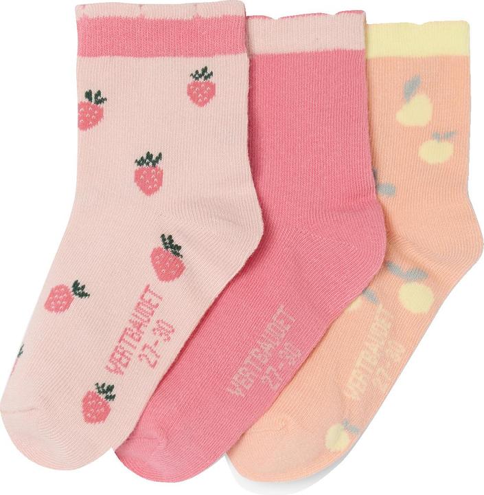 Vertbaudet 3er-Pack Mädchen Socken Früchte