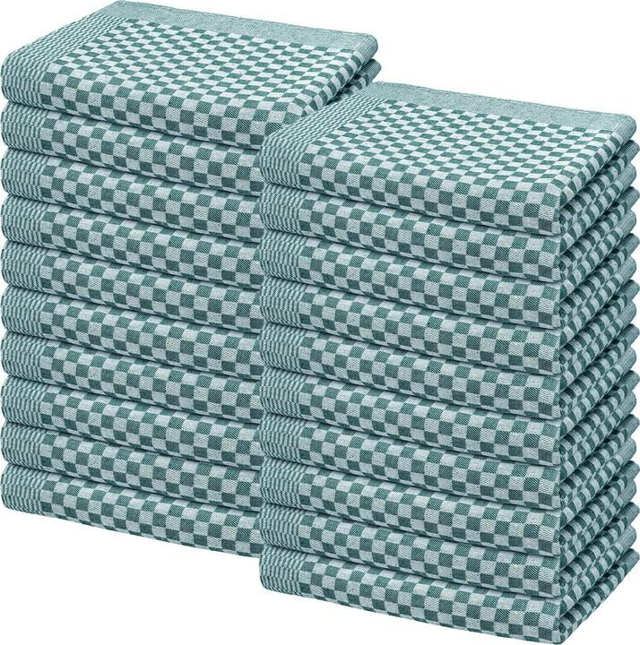 Produktbild Casativo 20er-Set GrubentÃ¼cher, petrol, GeschirrtÃ¼cher 45 x 70 cm (70 x 50 cm)