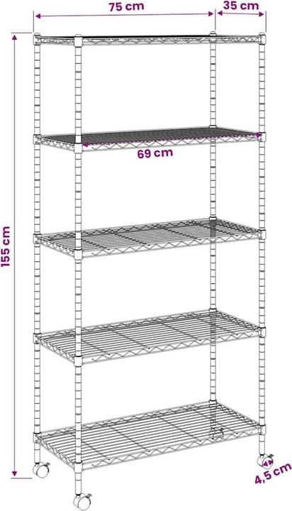 Produktbild vidaXL Lagerregal