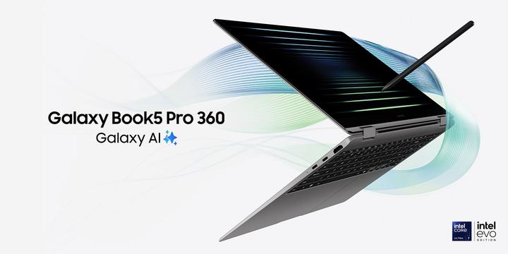 Produktbild Samsung Galaxy Book5 Pro 360 (16", Intel Core Ultra 7 256V, 16 GB, 512 GB, DE)