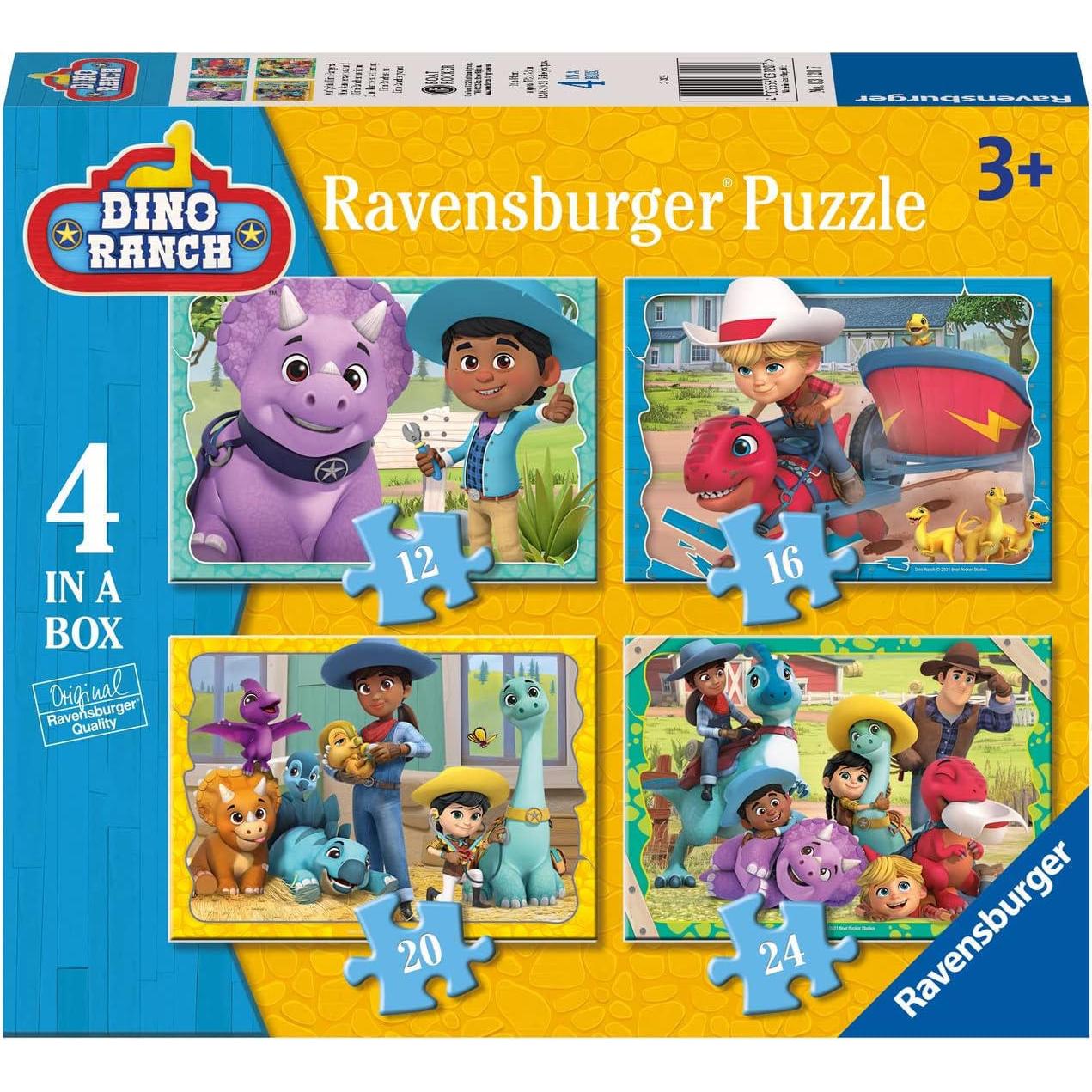 Ravensburger 4 Puzzle in 1 - Dino Ranch