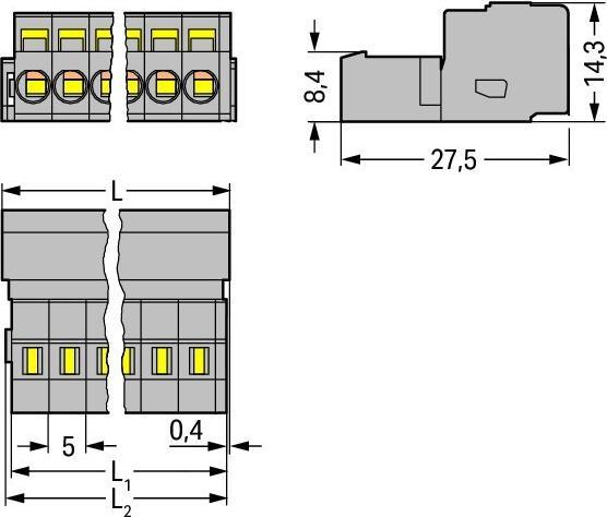Actual product image Wago Pin header