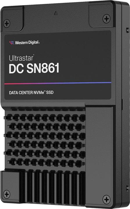 Actual product image WD DC SN861 BICS6 NVMe U.2 7% OP ISE (3840 GB, 2.5")