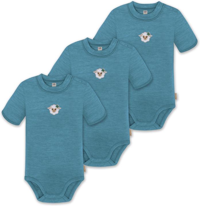 Produktbild Normani 3er Set Baby Merino Kurzarmbody „Tihoi" - 9311 (56)