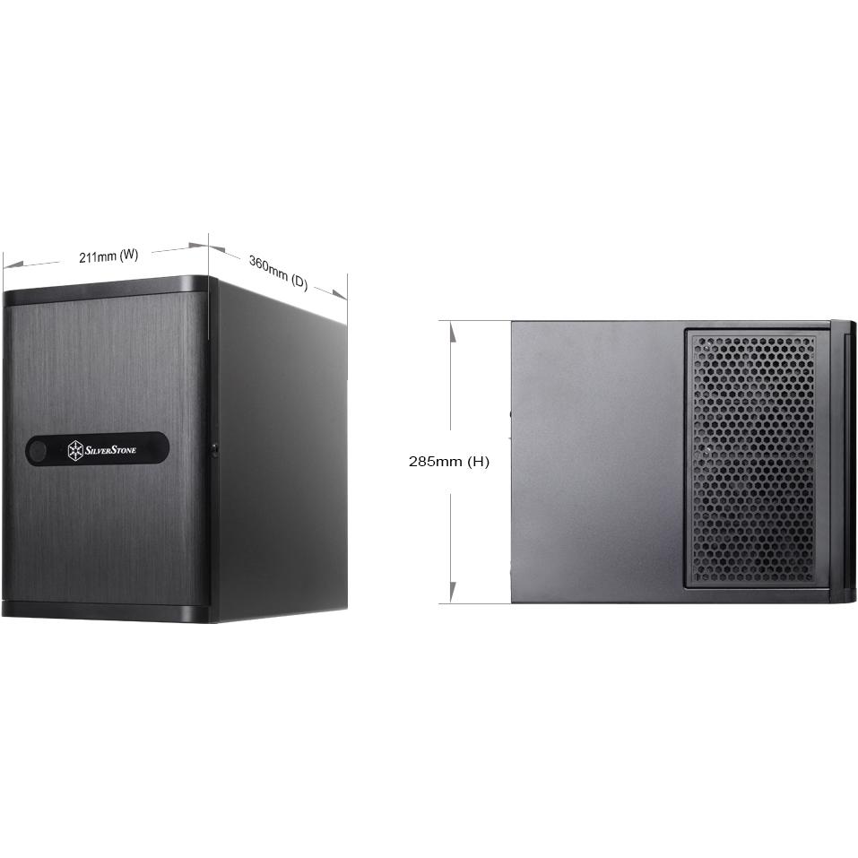Thumbnail - Silverstone Sst-Ds380b (Mini-ITX, Mini-DTX), PC Gehäuse, Schwarz