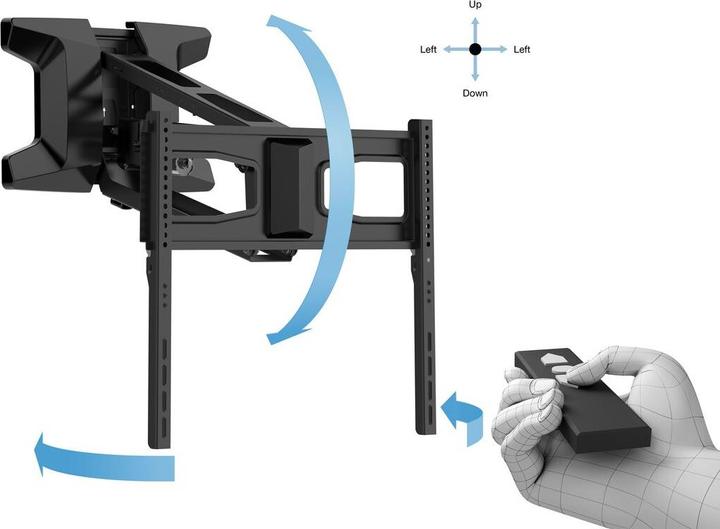 Actual product image Multibrackets Wall mount electric, -70", max 28 kg, black (Wall, 70", 35 kg)