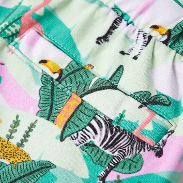 Immagine prodotto VidaXL Pantaloncini per bambini con coulisse Verde menta chiaro 140,Materiale (140)