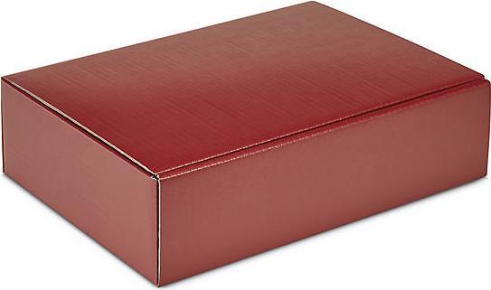 kaiserkraft Boîte cadeau pour bouteilles, structurée, pour 3 bouteilles, bordeaux, à partir (1 x)