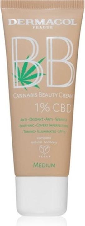 Dermacol BB cream with CBD (Cannabis Beauty Cream) 30 ml - Shade: Medium (L)