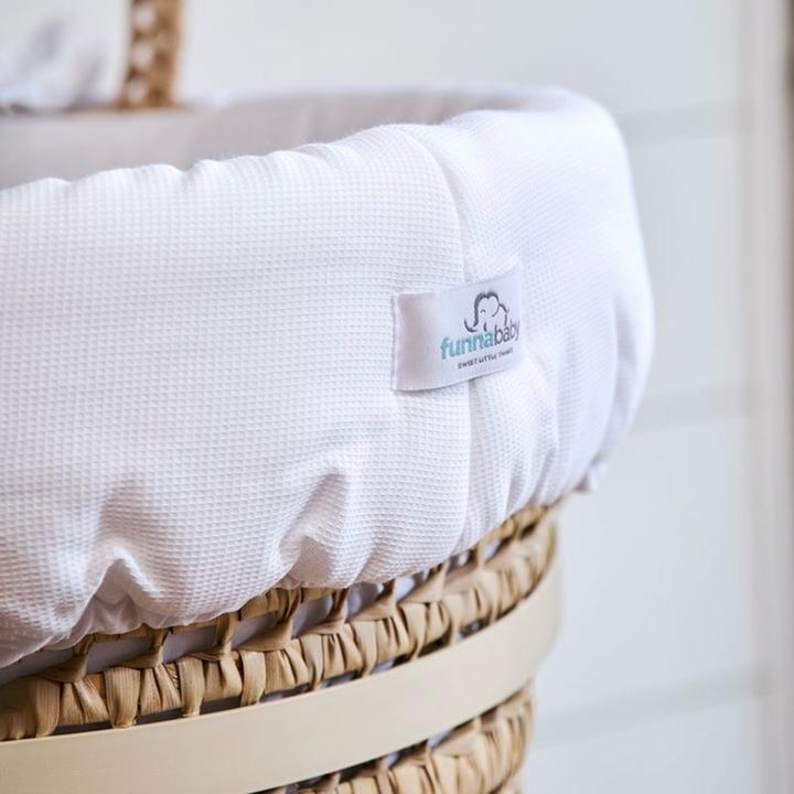 Image du produit Funnababy ® Textiles pour Couffin de Moïse - Basic - Blanc