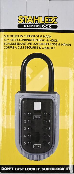 Actual product image Stahlex Key safe combination box + hook