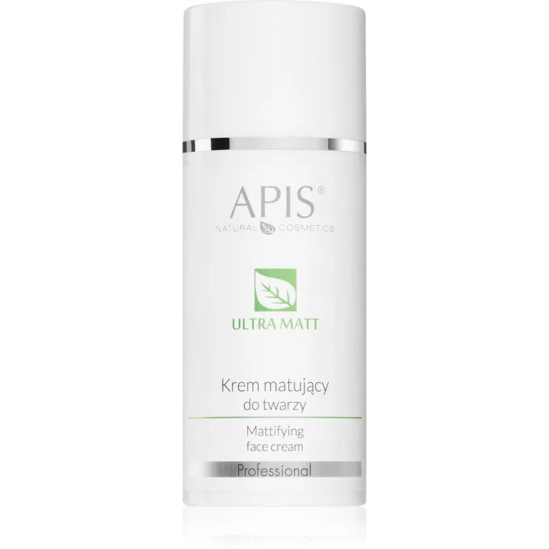 Apis Natural Cosmetics Crema Siero Viso, Apis Ultra Matt Opacizzante Per Pelli Grasse Con Pori Dilatati 100Ml (100 Ml)