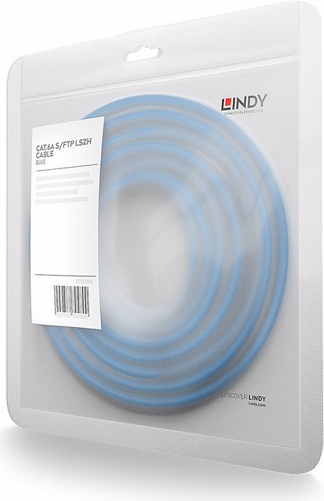 Actual product image Lindy Network cable (LSOH, PiMF, S/FTP, CAT6a, 0.50 m)
