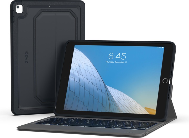 Actual product image Zagg Keyboard-Rugged Messenger-Apple-iPad 10.2-KB-Charcoal-Nordic, Apple, iPad, Black, 25.9 cm (10.2 (iPad)