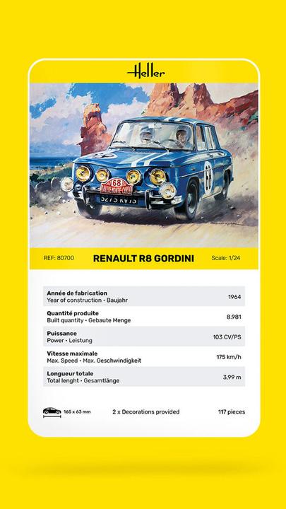 Actual product image Heller Renault R8 Gordini