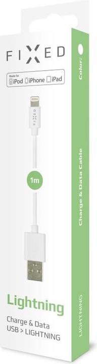 Energy Label Fixed USB cable USB-A - Lightning 1 m White (FIXD-UL-WH) (1 m, USB 2.0, 20 W)
