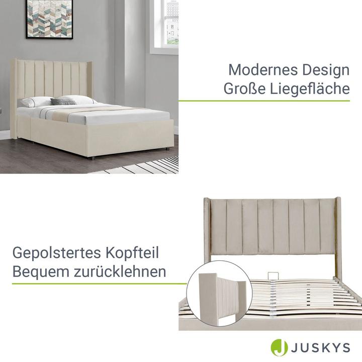Produktbild Juskys Polsterbett Savona (140 x 200 cm)