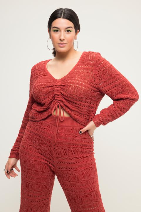 Actual product image Studio Untold Openwork Knit Sweater (58)