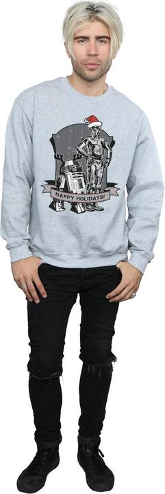 Produktbild Star Wars C3PO And R2D2 Christmas Holidays Sweatshirt (XXL)