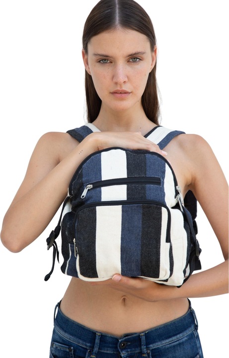 Produktbild Kimood Recycelter Rucksack mit Streifenmuster